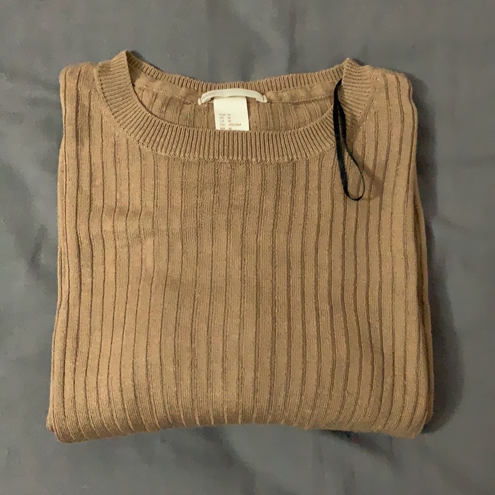 H&M Tan Basic Long Sleeve